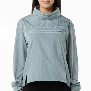 NWT Alphalete Size Small Steel Blue Performance Endure Pullover Windbreaker!